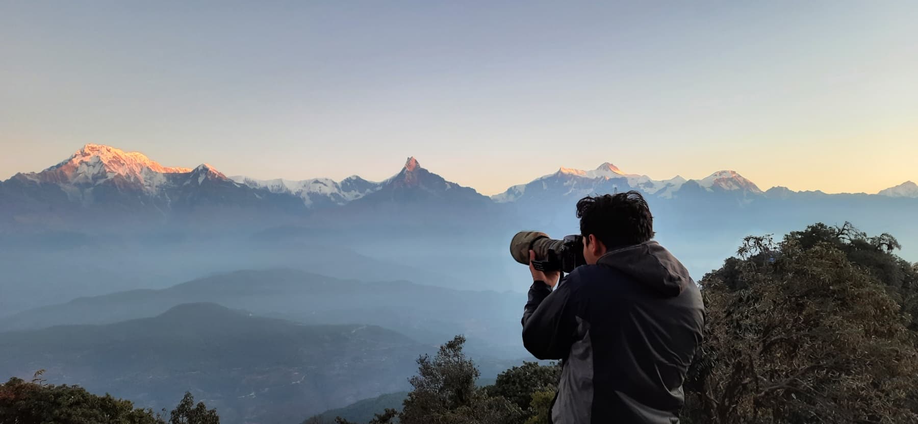 Sunrise from the Panchase Top hill