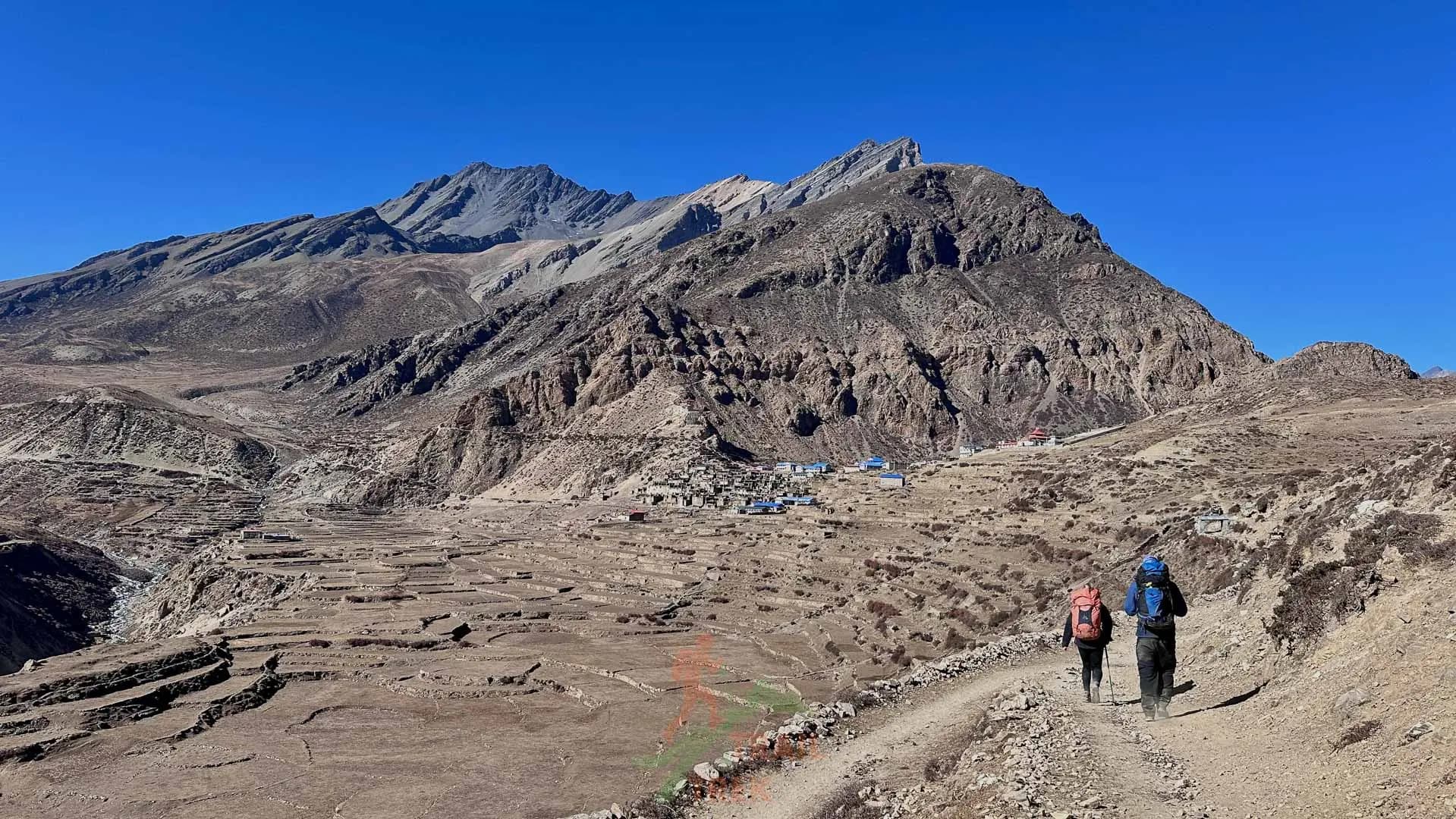 arid landscape of Nar Phu region of Nepal