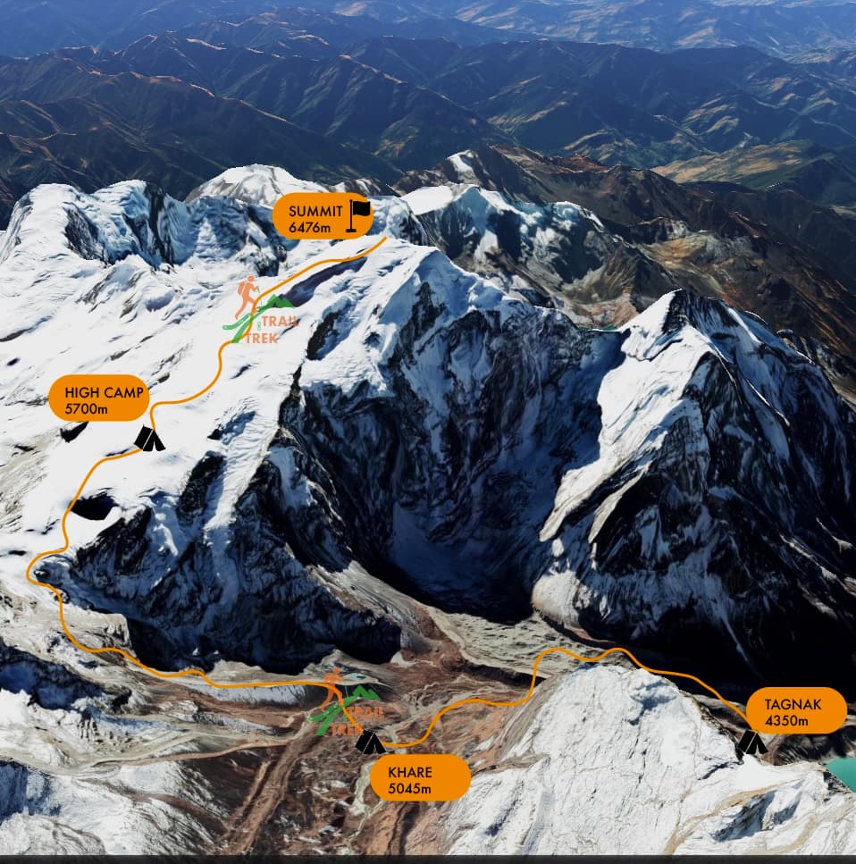 Mera Peak Climb Route Map